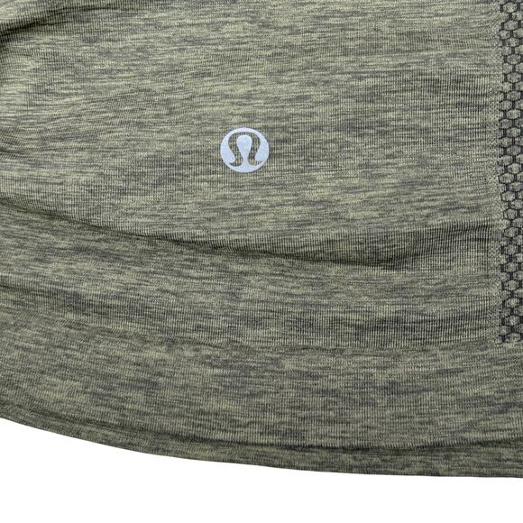 LULULEMON In The Flow Tank Size 8 Heathered Fatigue Green - Picture 9 of 9